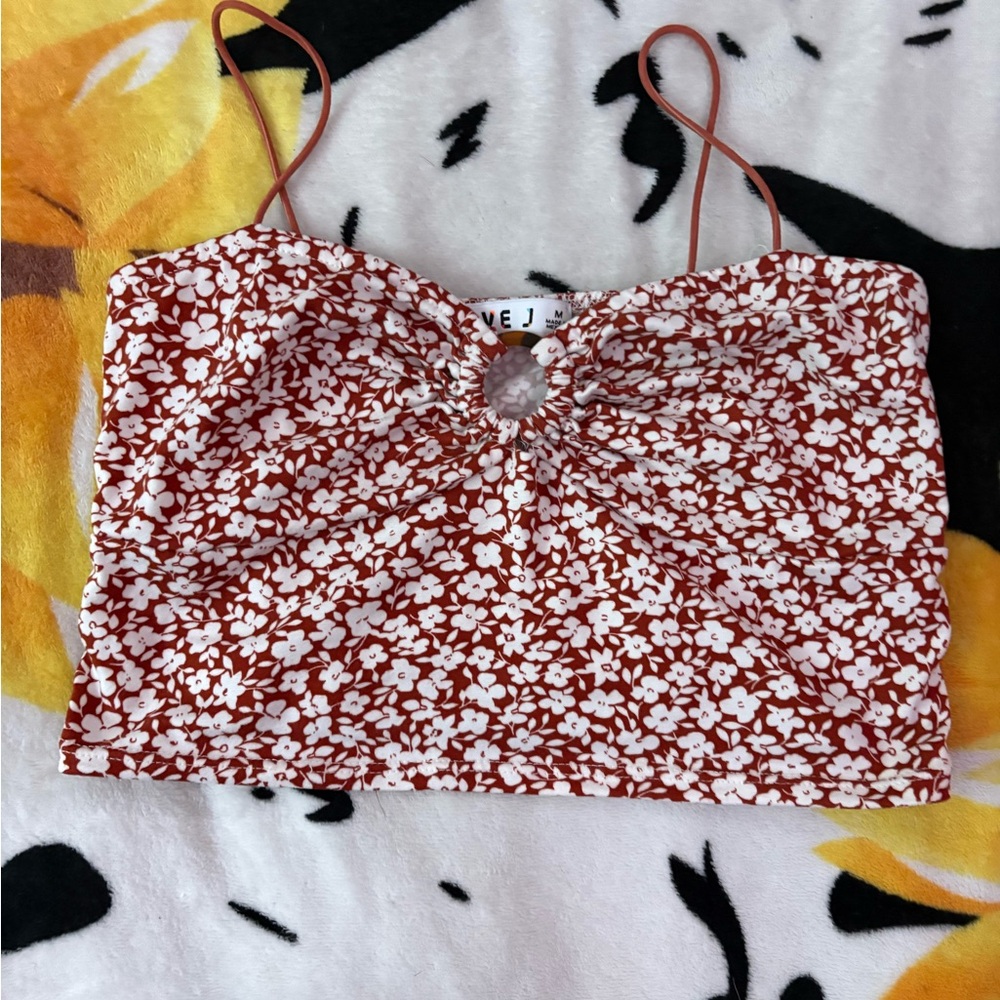 Floral Spaghetti Strap Top